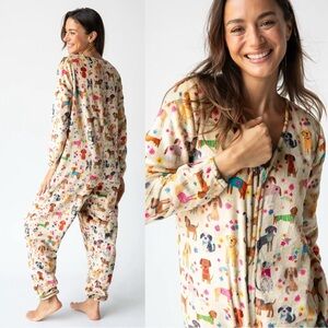 NATURAL LIFE Multicolor Dog Print Onesie